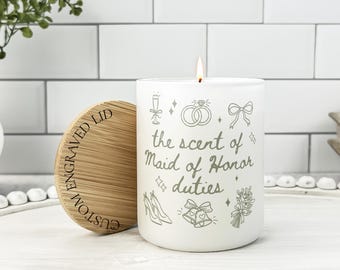 Bridesmaid Proposal Candle Personalized, Bachelorette Party Gift, Funny Bridesmaid Proposal, Custom Maid Of Honor Gift, Bridesmaid Candle