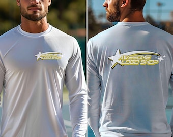 Custom Performance Shirt Front and Back Print, Personalized Sport-Tek Tee, Moisture Wicking Long Sleeve, Custom Performance Short Sleeve