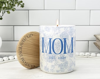 Personalized Mother's Day Gifts For Mom, Candle Birthday Gifts For New Mom, Mom To Be Gifts, Pregnancy Announcement, Baby Reveal