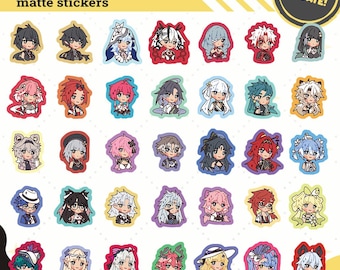 Wuthering Waves Die Cut Stickers - Rinascita Update! Brant, Carlotta, Phoebe, Roccia, Zani