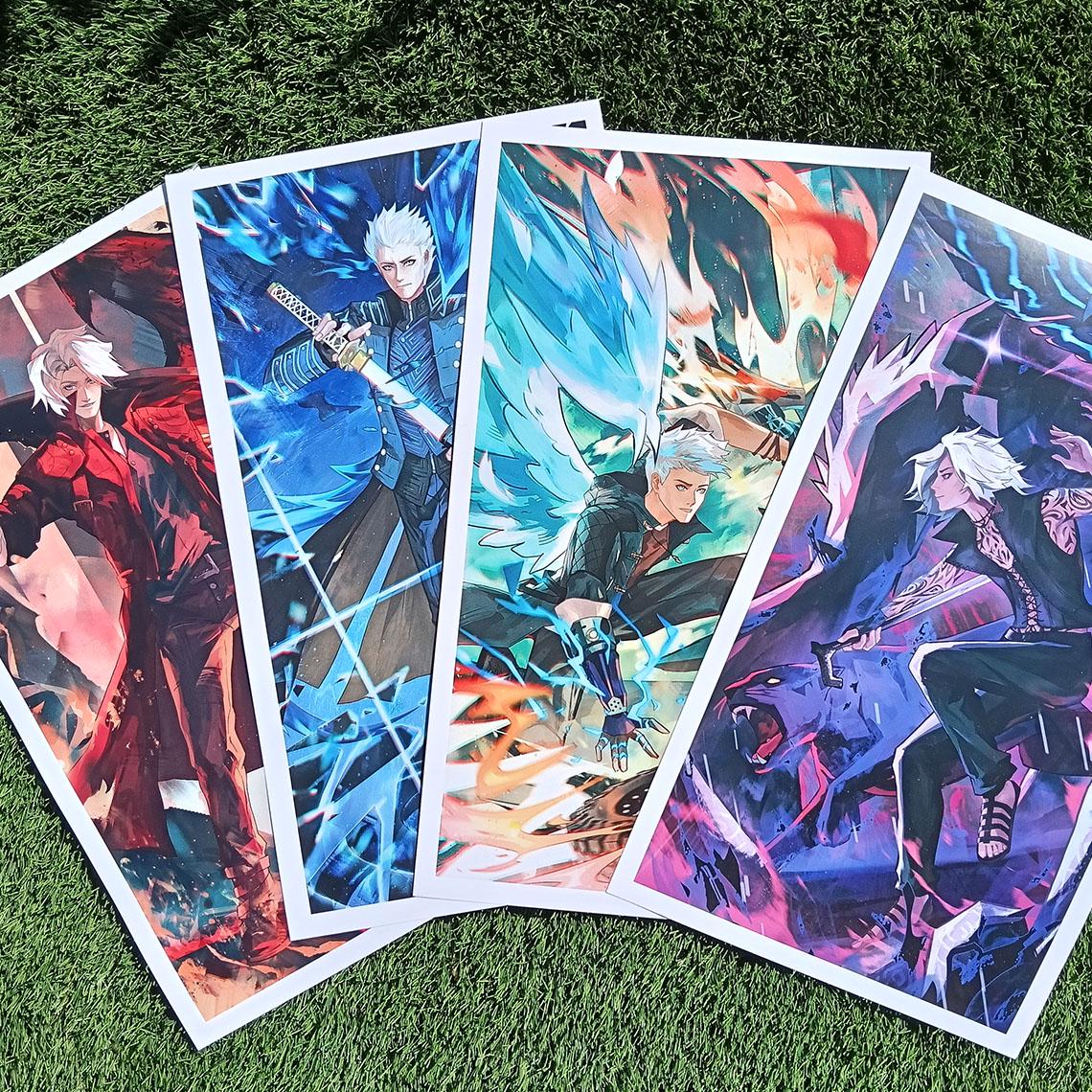 Devil May Cry Posters: Dante, Vergil, Nero & V