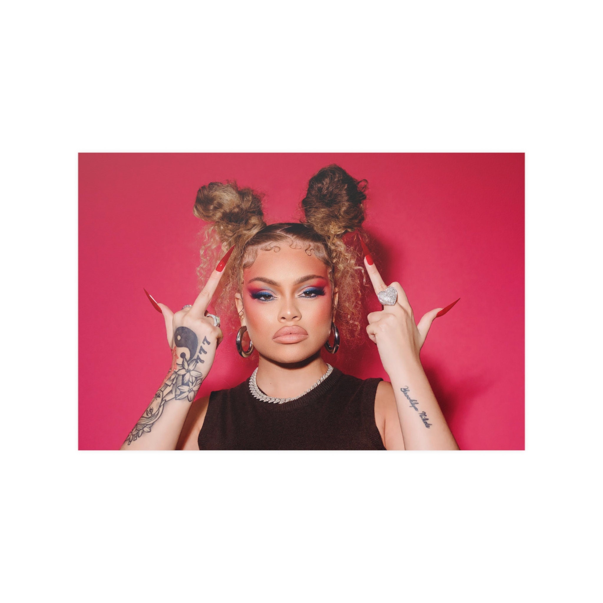 Latto Poster Latto Middle Finger Poster Hip Hop Poster Dorm - Etsy