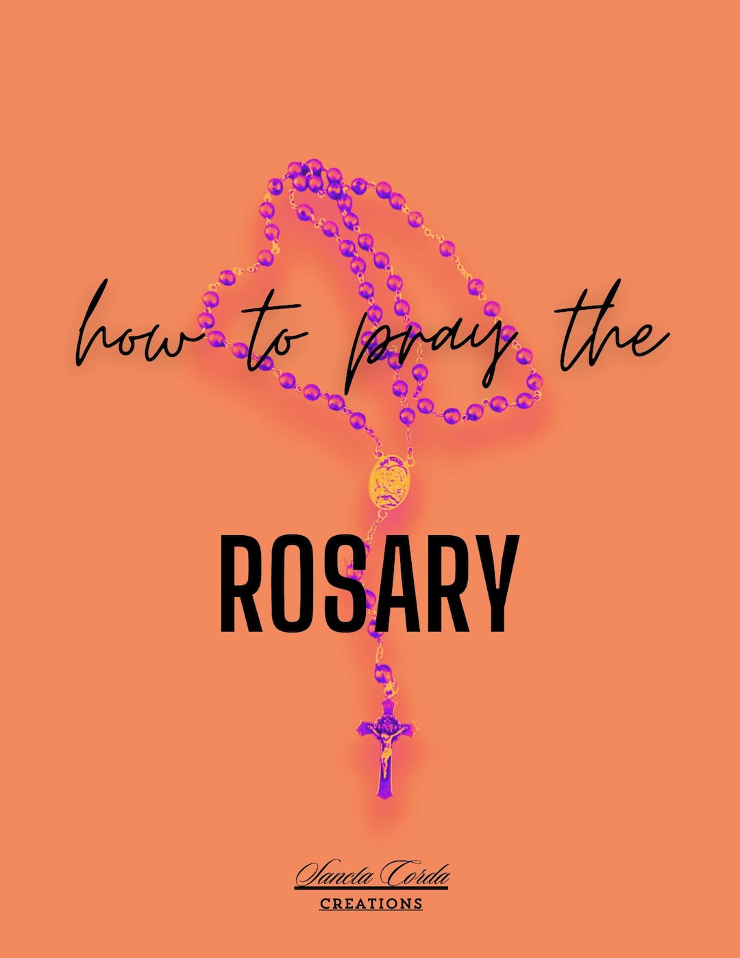 How to Pray the Rosary | Instant Download | Step-by-step Rosary Prayer ...
