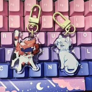 Chibi Renga keychains (Cat AU) *RESTOCKED*