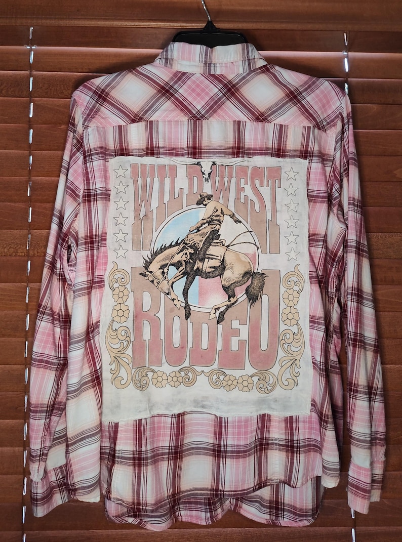 Wild West Rodeo Graphic Tee - Coral main image 1