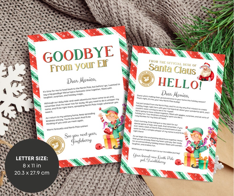 Editable First Time Elf Arrival Letter, Downloadable Elf Letter, Elf ...