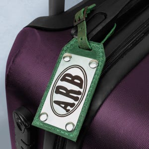 Personalized Leather Luggage Tags for Travel Suitcase Tags for Men, Backpack Name Tags, Personalized Holiday Gift