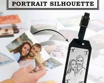 Photo Engraved Stainless Steel Leather Tag, High Quality Photo Engraving. Photo Tag, Personalized Family Photo Engraving