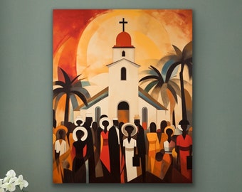 Black Church Wall Art | "The Fellowship" | Poster or Canvas Print
