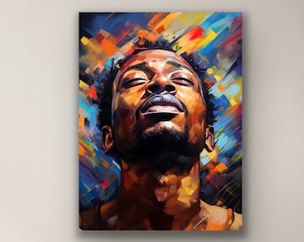 Black Boy Joy Art: African American Canvas Photo Print