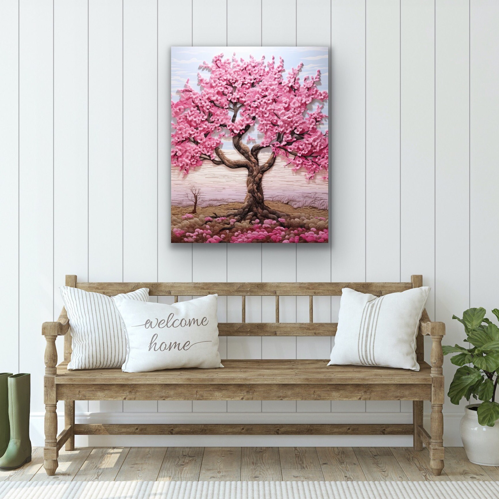 The Cherry Blossom Tree | Nature Wall Art | Canvas Print - Etsy