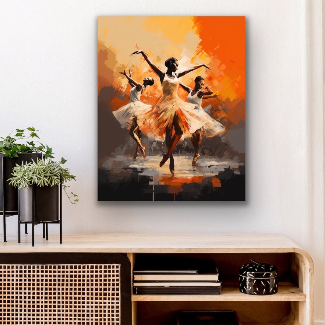 Black Woman Ballerina Wall Art | 