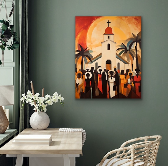Black Church Wall Art | "The Fellowship" | Poster or Canvas Print