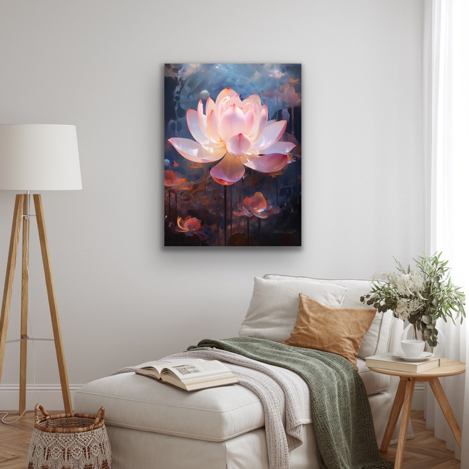 Lotus Flower Pink Wall Art | Canvas Print - Etsy