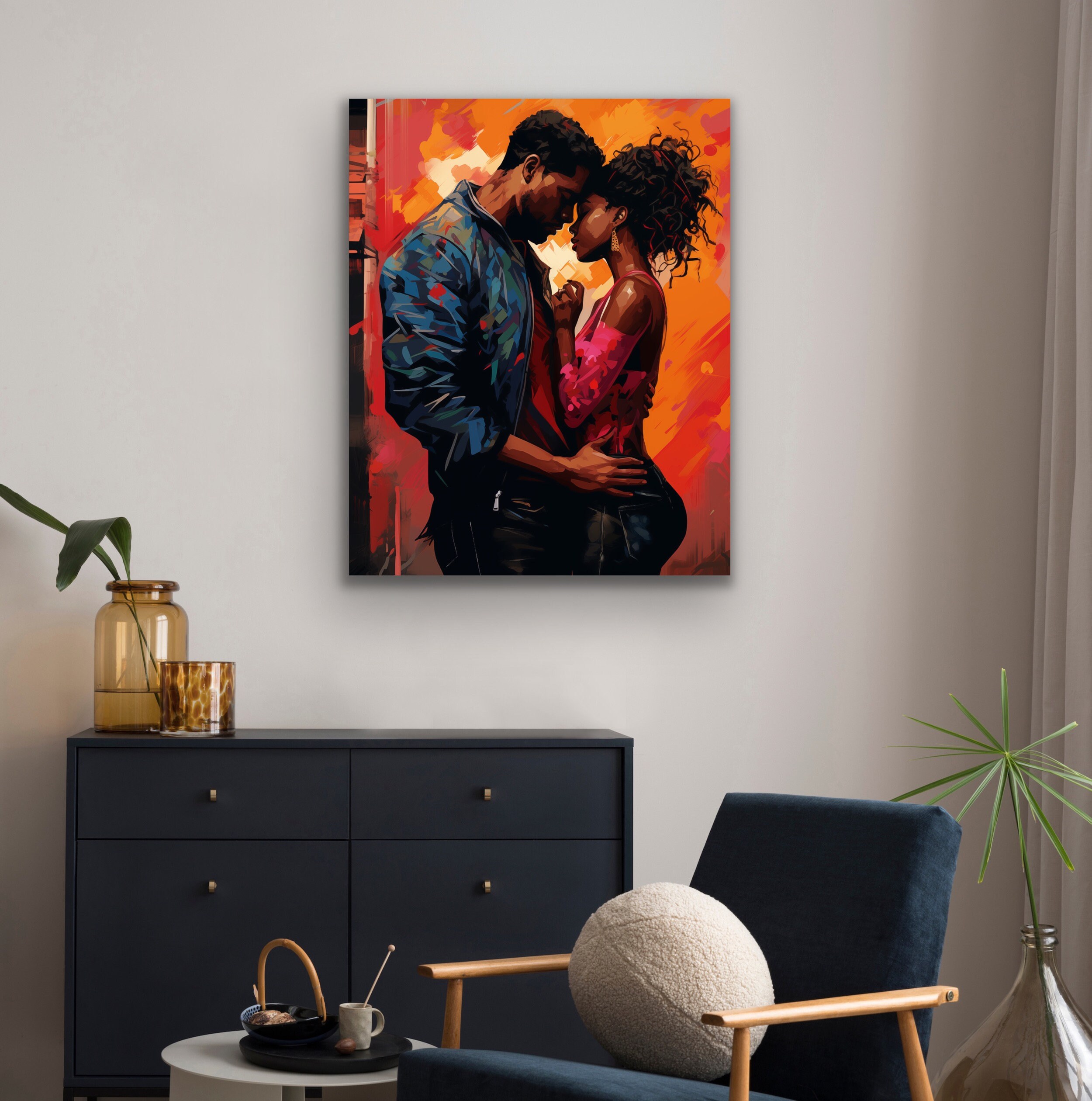 Black Art | African American Art | Black Art Print | Black Love