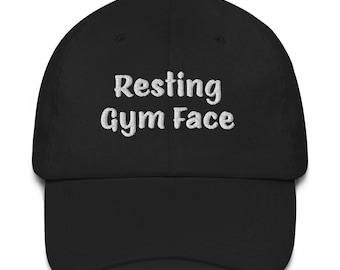 Visage au repos au gymnase | Cadeaux de sport pour hommes et femmes BFF Gym Bros, casquette de baseball brodée pour entraînement de culturiste, casquette de sport fantaisie, équipement de gymnastique