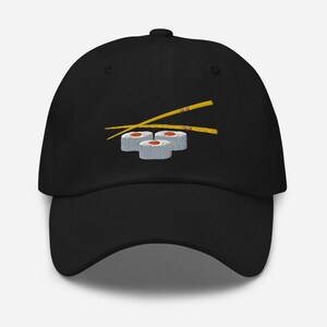 Sushi Dad Hat for Sushi Lovers | Food lovers Gift Baseball Hat | Sushi for Her Sushi for Him | Sushi Birthday Gift Sushi Lover Artwork Print