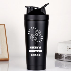 Protein Shaker Bottle | Muscle Men Gym Bro Workout Gifts Protein shaker Mixer Cup | Custom Name Protein Shaker, Gym Dad Gift, Gift for Mom