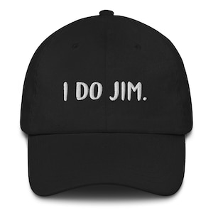 I DO JIM Funny Hat | Gym Gifts for Men Women BFF Gym Bros, Bodybuilder Workout Embroidered Baseball Hat, Novelty Sports Cap Gym Gear