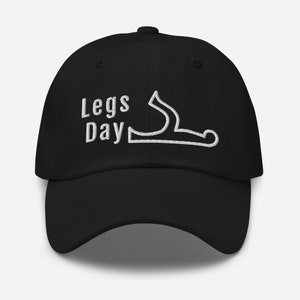 Legs Day Baseball Hat | Gym Gifts for Men Women BFF Gym Bros, Bodybuilder Workout Embroidered Baseball Hat, Novelty Sports Cap Gym Gear