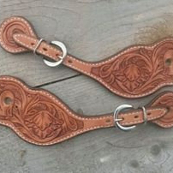 Spur straps for holding spurs on cowboy boots western