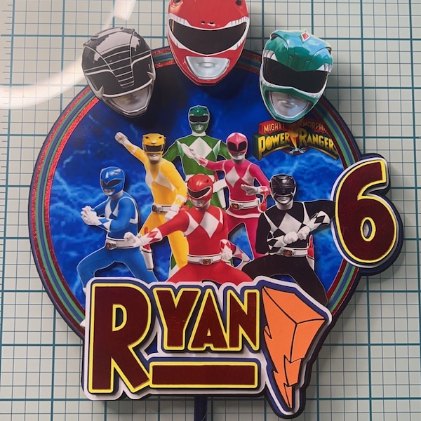 Power rangers cake topper, power rangers bobble head topper, power rangers birthday, power rangers,power ranger birthday