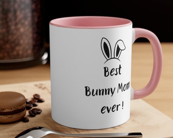 Bunny Mom Mug | Bunny Mom Gift | Rabbit Mom Gift | Bunny Mug | Cute Rabbit Mug | Rabbit Mug | Bunny Gift For Women  | Bunny Christmas Gift