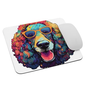 Trippy Poodle Psychedelic Poodle Fan Gift Dog Lover Mouse pad