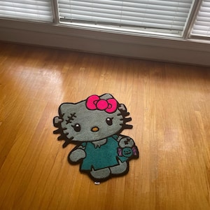 Frankenstein Kitty Rug