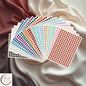 Klebepunkte für Sparchallenges – 8 mm Sticker zum Markieren deiner Sparfortschritte