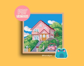 Cliff House - Cross Stitch Pattern + &quot;PatternKeeper&quot; PDF