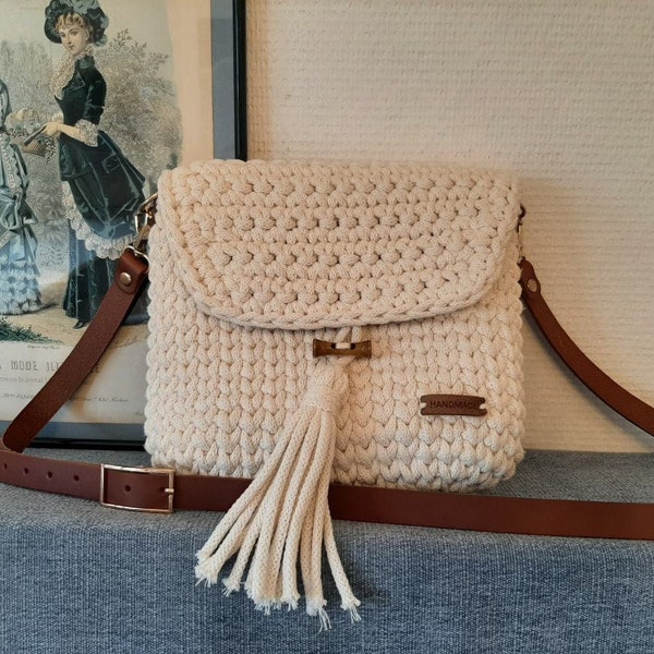 Sac au crochet fait main /bolso hecho a mano/bolso tejido a mano de mujer