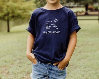 Homeschool Kids T-Shirt, Nature, Classroom, Outdoors