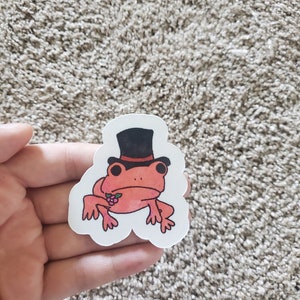 Fancy Frog Sticker
