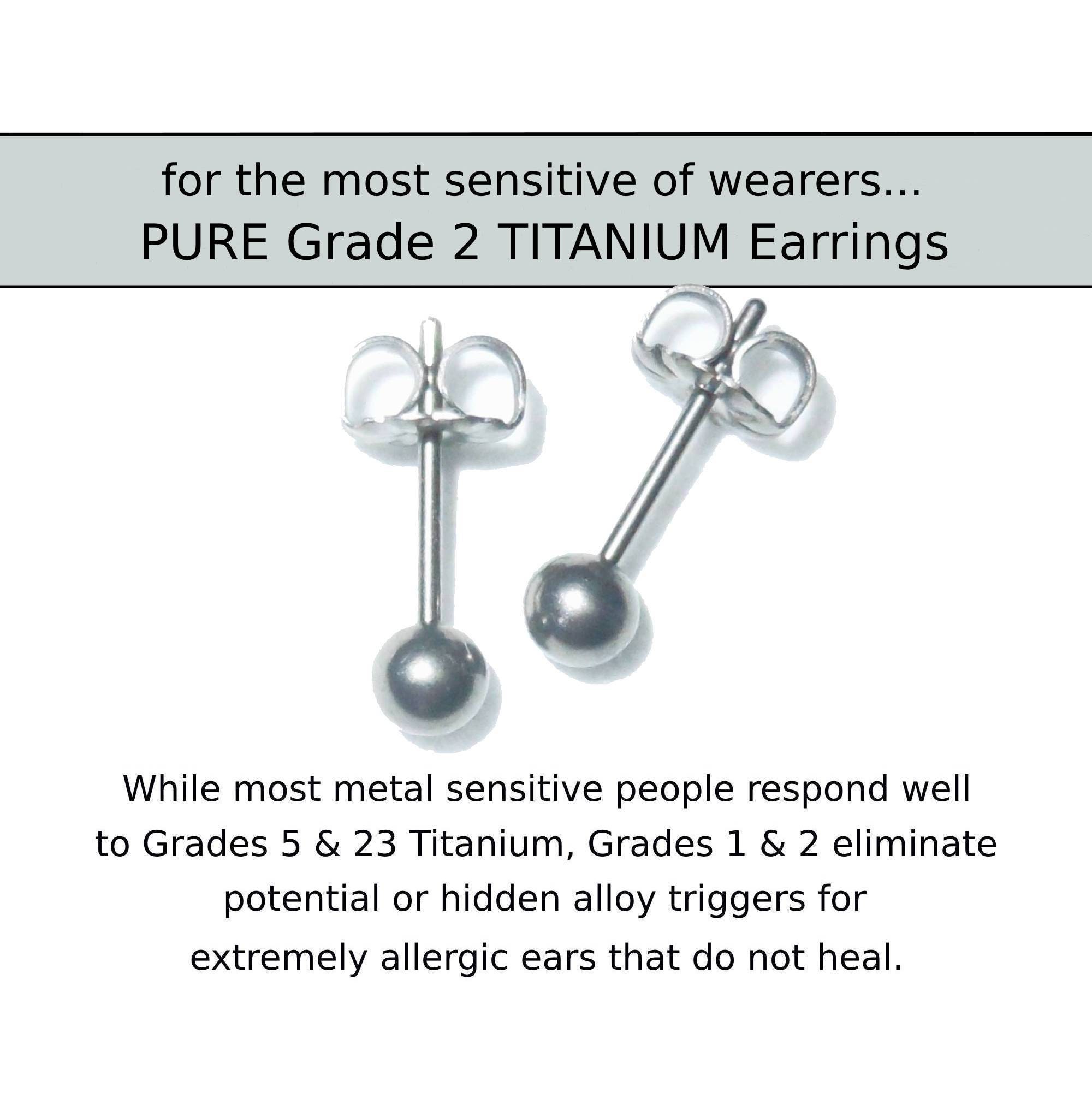 Hypoallergenic Ti2 titanium 3/4 hoop earrings – Serenity Jewellery UK