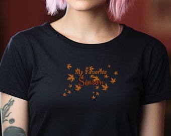 My favorite season Unisex-Shirt, Flower Shirt, Seasonal Shirt, October Shirt, Fall Shirt, Hello Pump, Fall Gift, Comfortable Shirt