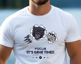 ¡¡Concéntrate, es hora de jugar!! Camisa unisex, camisa de juego, camisa para hombres y mujeres, ver tabla de tallas para tallas, regalo de novio, regalo de novia