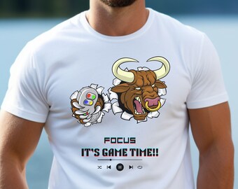 Focus It's Game Time!! Unisex-shirt Men and women Shirt, Look at sizing Chart for size, Inspiring Shirt , Boyfriend Gift, unisex shirt