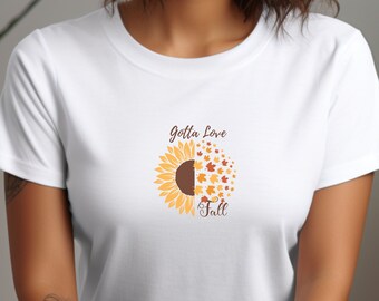 Gotta love fall Shirt, Unisex-Shirt, Flower Shirt, Seasonal Shirt, October Shirt, Fall Shirt, Hello Pump, Fall Gift, Comfortable Shirt