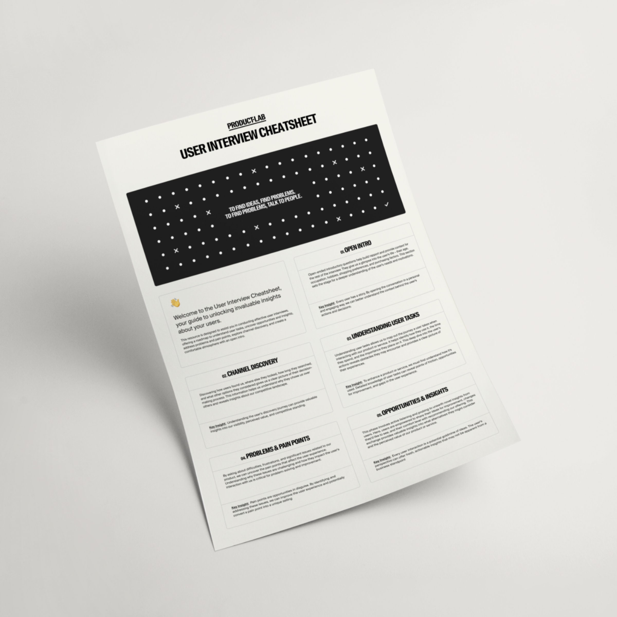 The User Interview Cheatsheet - Etsy