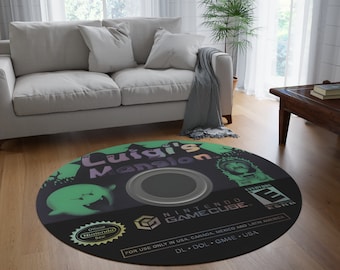 Luigi's Mansion rug, Luigi party, custom gamecube, classic gamecube art, gamecube game, Nintendo gift, Gifts for Nintendo Fans, super mario