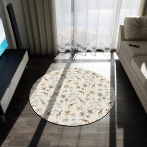 Safari Abenteuer Kinderzimmer runder Teppich, runder Baby Safari Teppich, Tier Kinderzimmer Dekor, Dschungel Thema Teppich Kinderzimmer, Safari Dekor, Tier Baby Geschenk