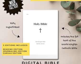 WEB Catholic Digital Bible – PDF Edition – for reMarkable 2 | Paper Pro | Boox | E-ink | Journaling Bible