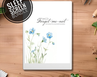 Sleep screens for reMarkable Paper Pro, Onyx Boox, E-ink color screensaver, rMPP, flowers, design, lavender, dandelion, English