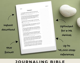 ASV Digital Bible PDF for reMarkable, Kindle Scribe, GoodNotes & Boox | ASV American Standard Version | Hyperlinked | E-Ink