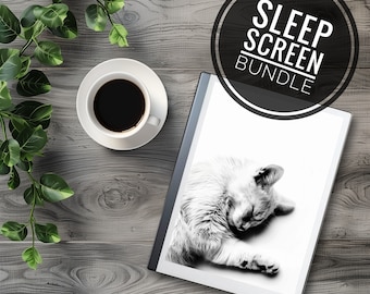 Screensavers for Remarkable, rM2, Onyx Boox - 12 Images Bundle - Custom Sleep Screen/Screensaver/Power Off Screen/Template, Cats, Dogs, Pets