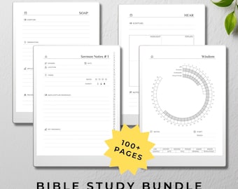 Bible Study Bundle – Digital PDF Edition – for reMarkable Paper Pro, rM2, Onyx Boox, E-ink devices, rMPP, PDF, Goodnotes, Notability, iPad