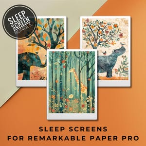Sleep screens for Remarkable Paper Pro, rMPP, Onyx Boox, Bigme, E ink - Sleep screen, screensaver, animals, pets, templates, colour