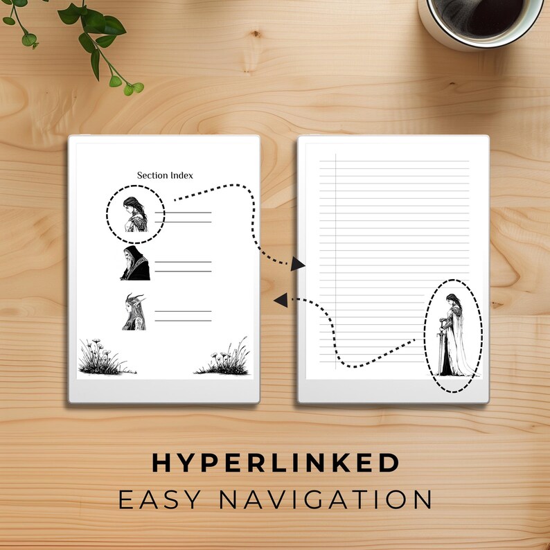 Notebook for Remarkable Paper Pro & 2, Onyx Boox, E-ink Custom ...
