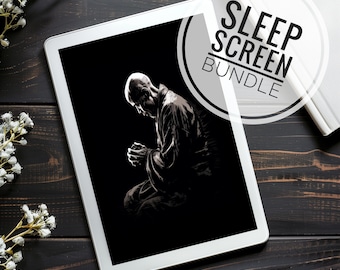 Screensavers for Remarkable, rM2, Onyx Boox - 18 Images Bundle - Custom Sleep Screen/Screensaver/Power Off Screen, meditation, night, serene